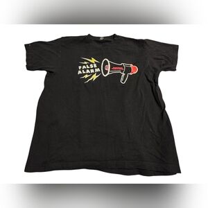 False Alarm Two Door Cinema Club Black Crewneck T Shirt Size L